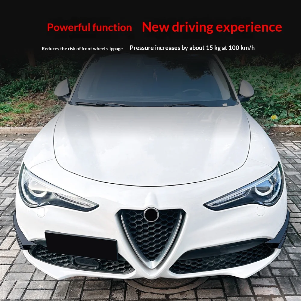Applicable to 2017 Alfa Romeo Stan Way Stelvio front air cutter grille car sticker cross-border modification