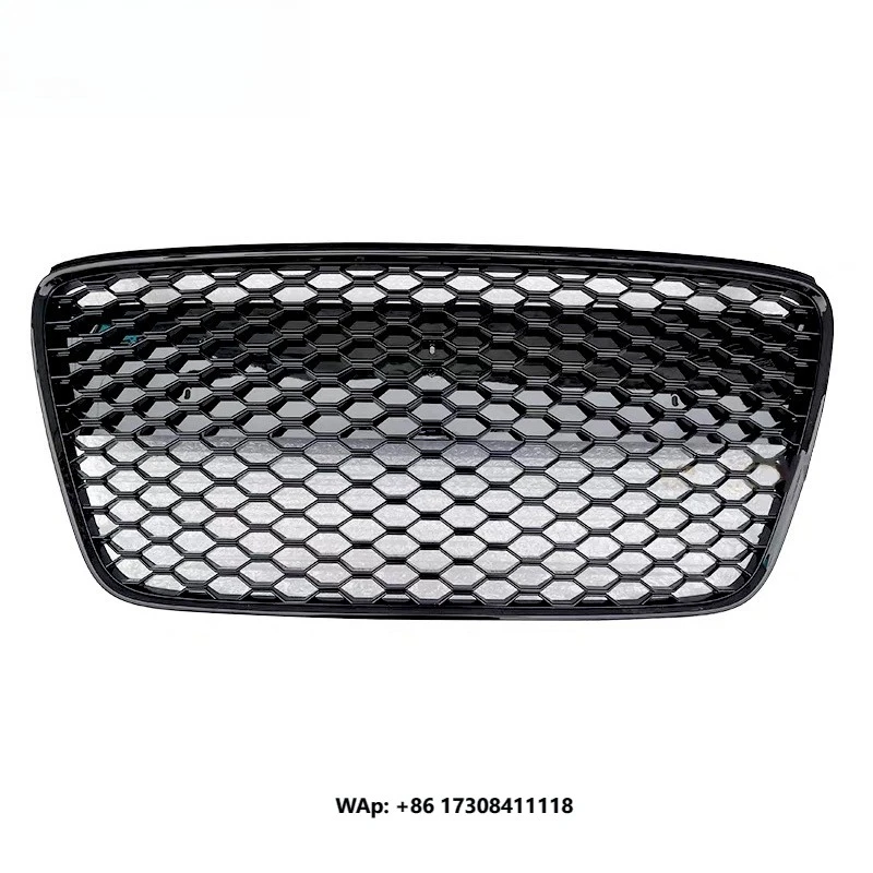 R8 V10 Black RS-Style Grille Fit for R8 (2007-2013)OEM Gloss Black RS Front Grill Fit R8 V10 Facelift RS Style Grill