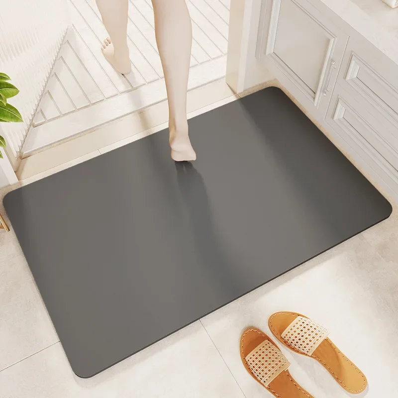 40x60cm Diatomaceous Earth Bathroom Mat Non-Slip Super Absorbent Quick Drying Shower Mats Acessório Para Banheiro Moderno