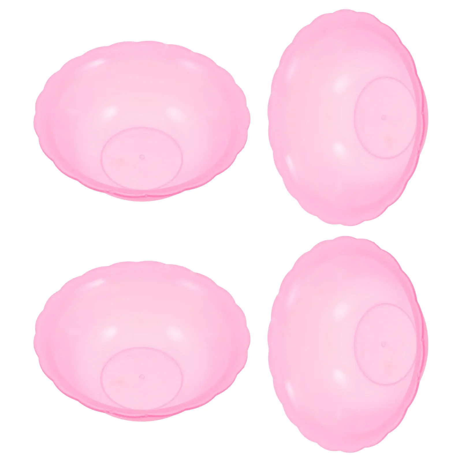 

Набор из 4 пластиковых тазов для умывания с усиленной конструкцией и декоративным краем для салонов, ванных комнат, педикюра и кемпинга