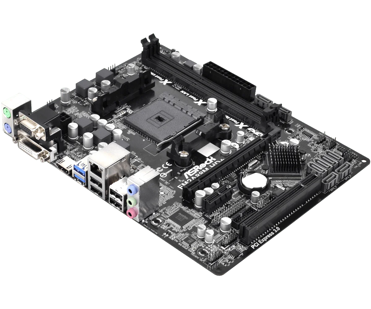 Imagem -03 - Asrock-motherboard Fm2a88m-hd Mais Soquete Fm2 Fm2 Mais Amd A88x x Ddr3 Pci-e 3.0 Micro Atx Suporte A8ad7600 Atlo x4 Ad850x