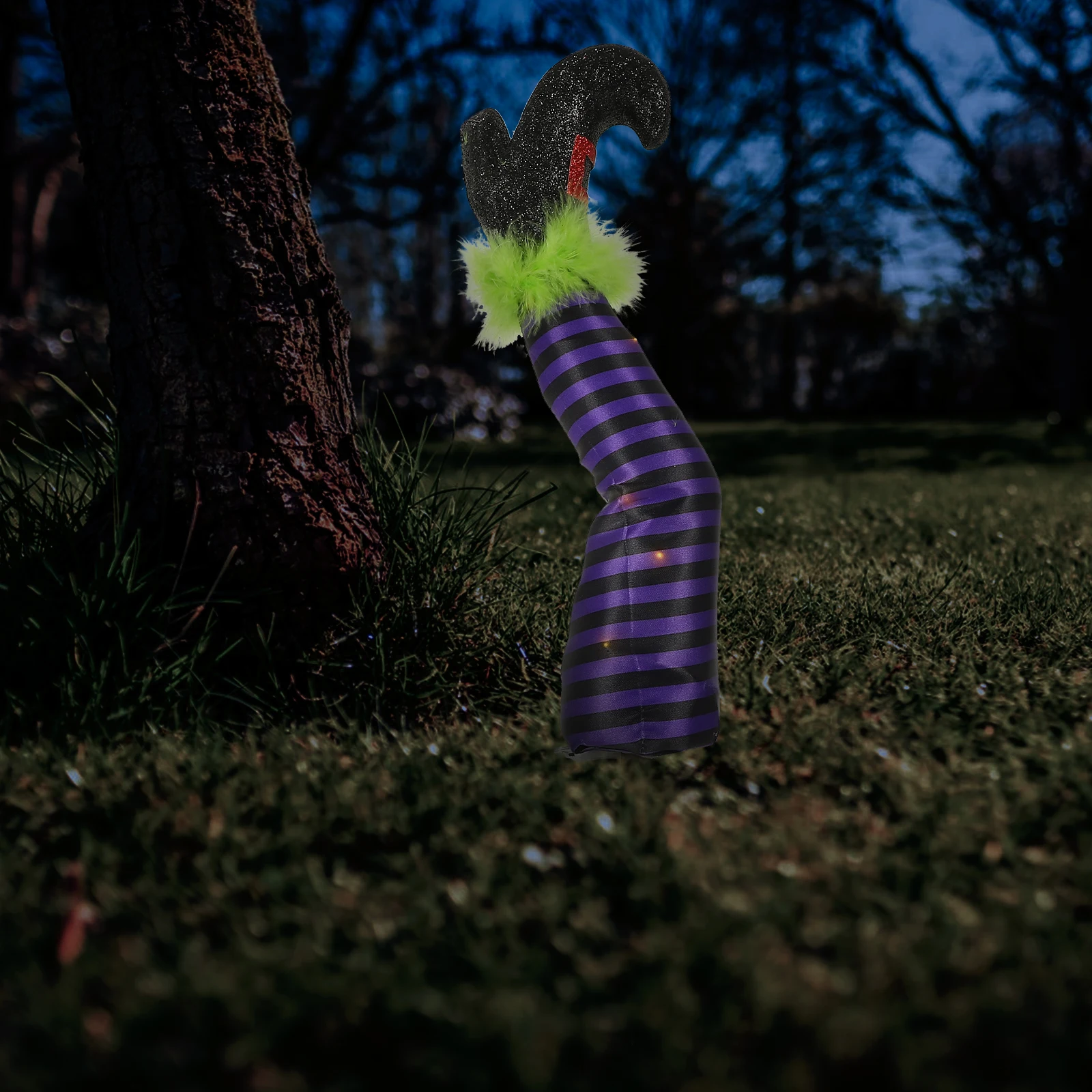 

Halloween Witch Stake Decor Foam Yard Outdoor Decor Sign Lights Garden Lawn Outdoor MiniHauntedHouse FestivalDecor