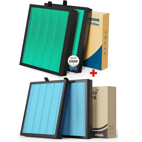 Filtro purificador de aire AROEVE, 4 juegos de filtro Hepa 4 en 1 de repuesto para polvo, polen, pelusa, purga de mascotas, olor a humo, limpiador MK07 JH07