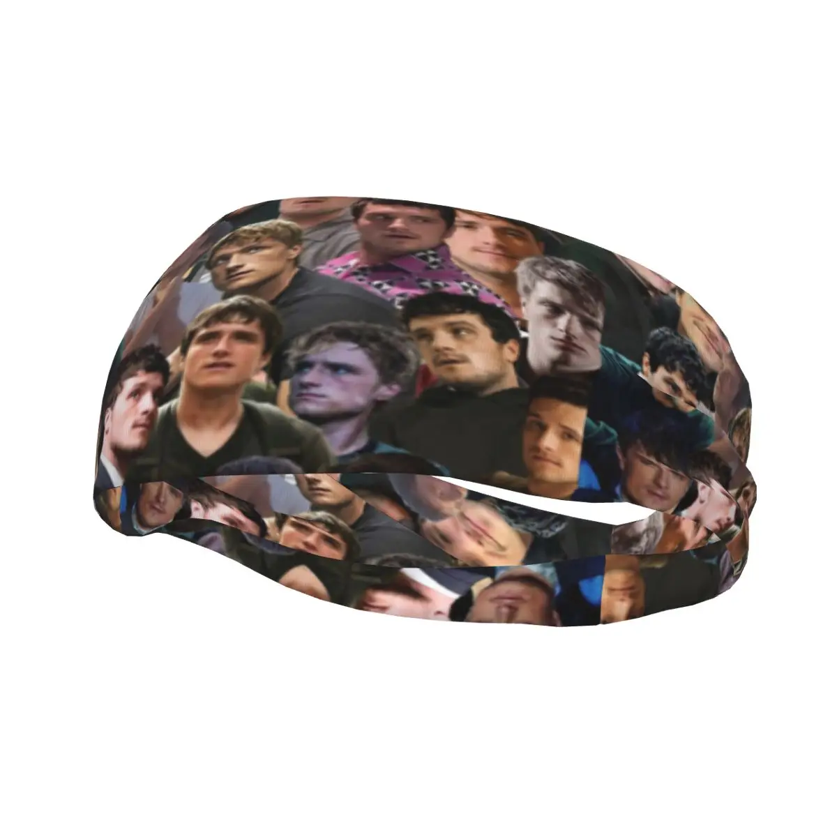 

Josh Hutcherson Collage Sports Headband Hair band Fitness Sport Sweatband Sports Safety for Women Men