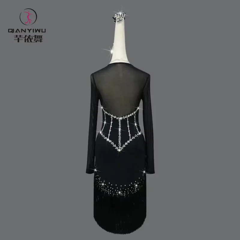 Vestido latino, traje de baile de escenario, competición de salón, Ropa de baile para niñas, falda de graduación para mujeres, disfraces para niñas, traje de fiesta, ropa americana