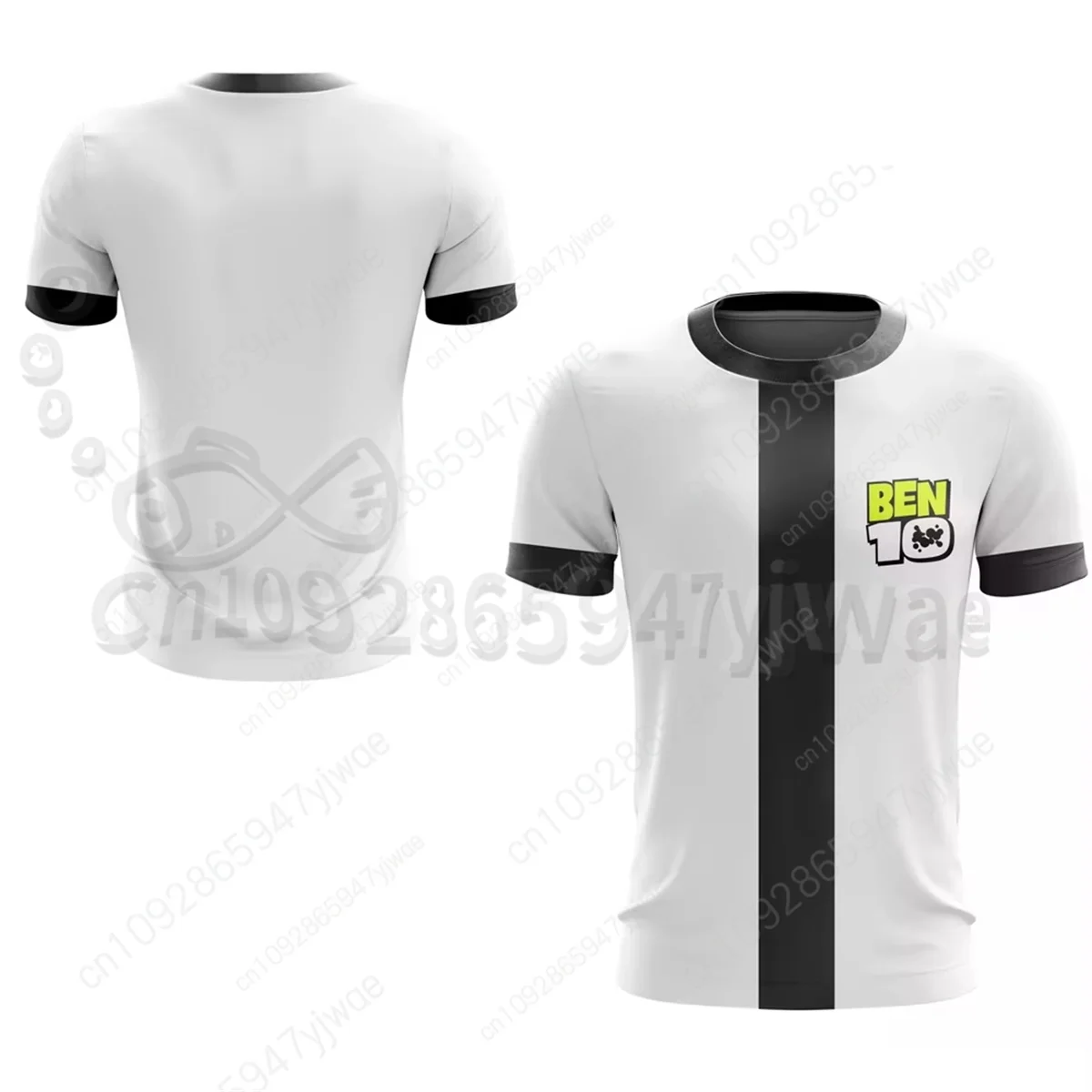 American Anime Omnitrix Ben10 Cosplay Shirt 3D Ben Tennyson Print 3D Grafik T-Shirt Harajuku Y2k Top Sommer Eltern-Kind-Outfits – Detail 6