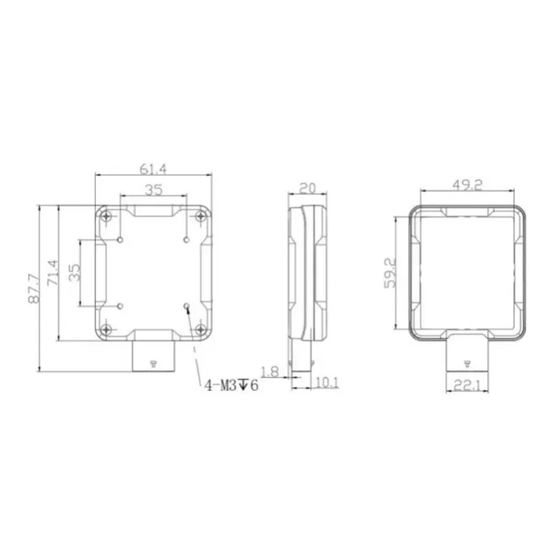 Millimeter Wave Radar Sensor 76-80GHz DL-RAD01 9-36VDC Forward Collision Warning Automotive Safety ADAS Sensor view 6