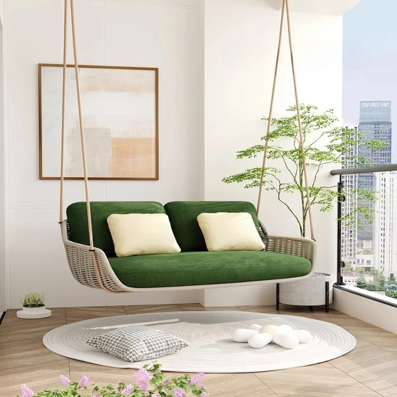 Indoor Swing Hanging Chair Hanging Basket Balcony Living Room Home Ceiling Leisure Rocking Chair Single Double Hanging Chair