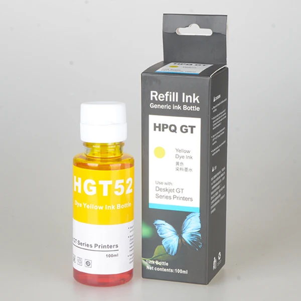 Refill Dye Ink Kit For HP GT51 GT52 For HP GT5810 GT5820 GT 5810 GT 5820 For all HP GT Series Inkjet Printer Ink 100ml/Bottle