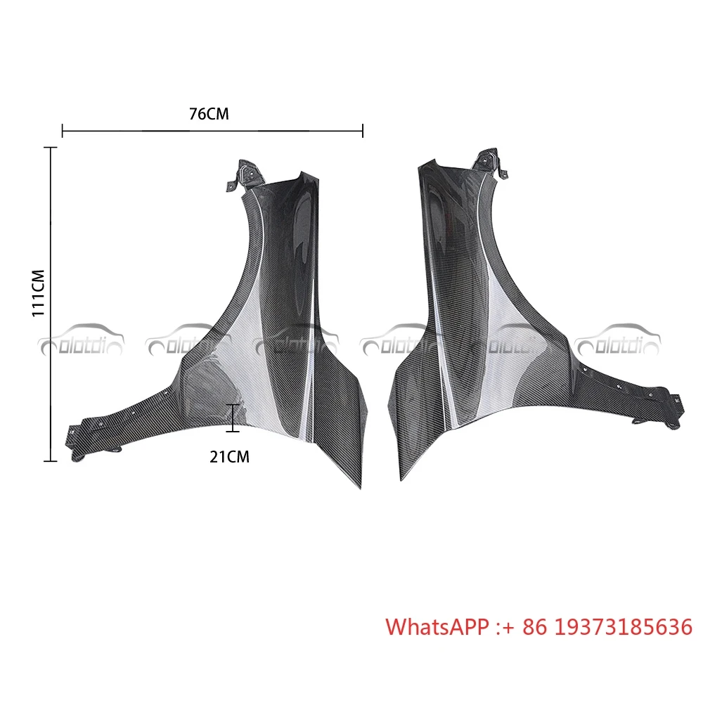 OEM Style Carbon Fiber Body Kit Front Bumper & Side Fender Splitters for Honda for Civic Type R FL5 2022-2023