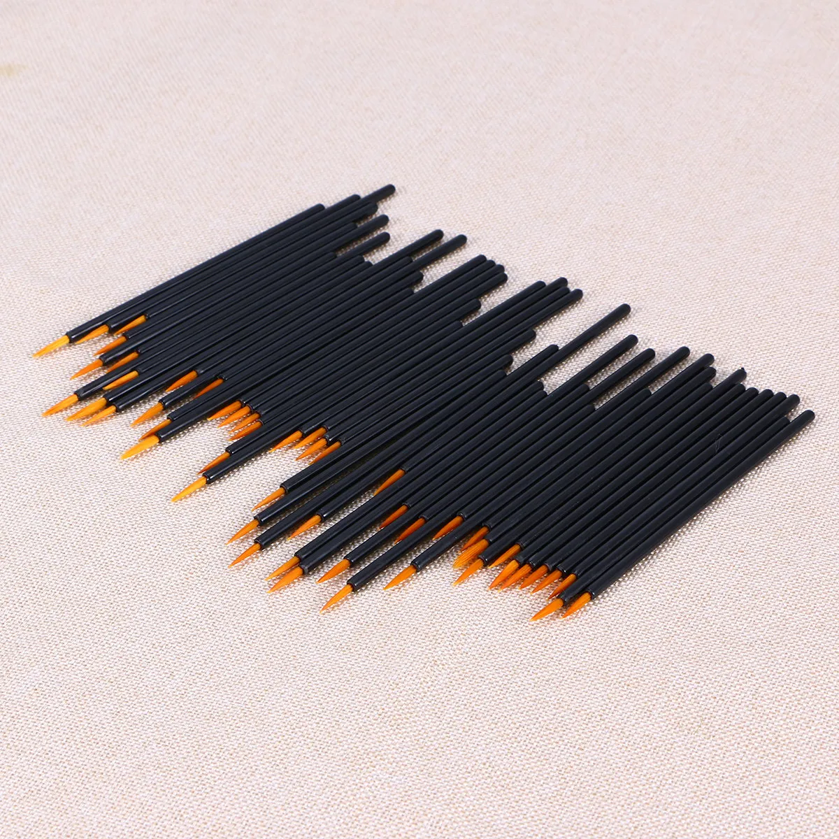 100Pcs Disposable Eyeliner Brush Applicator Fine Point Tapered Head 3.6inch Travel Friendly Precision Tool for Makeup Lash