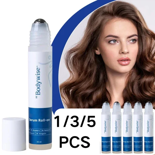 Imagen 1 del producto Bodywise Roll-on Ball romero esencia para el cuidado del cabello Anti-Frizz refrescante Control de aceite fortalecedor suero para el cuidado del cabello