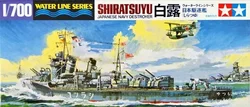 Tamiya 31402 1/700 Model Waterline Kit WWII IJN Japanese Destroyer Shiratsuyu