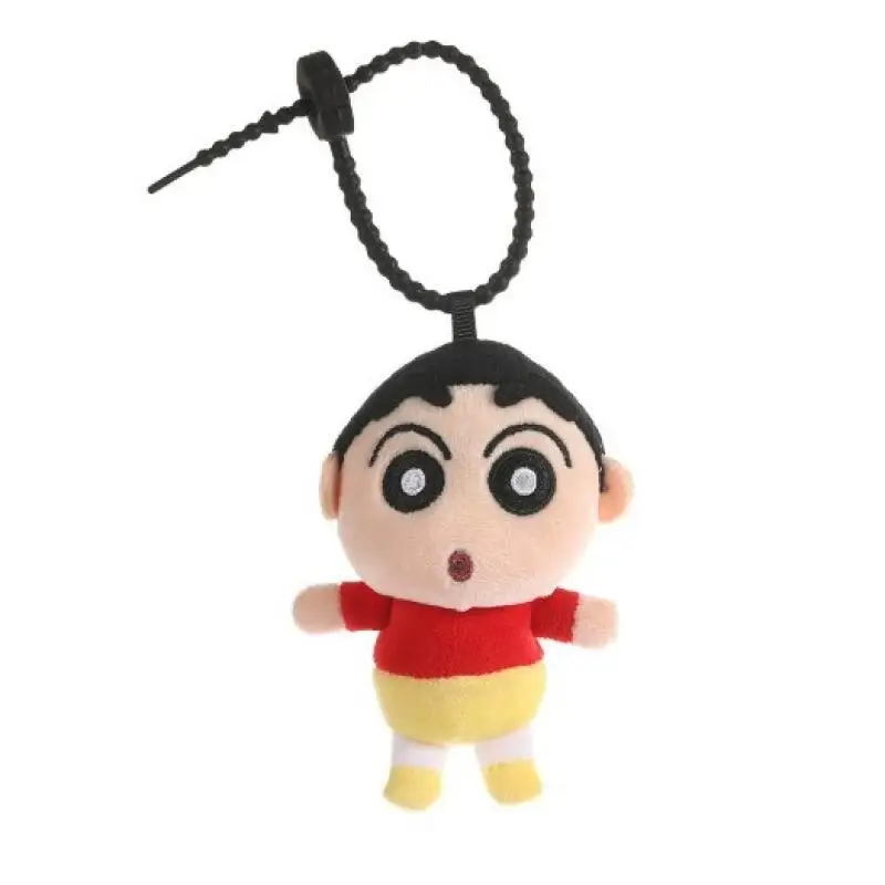 Cute Cartoon Crayon Shinchan Ah Dai Plush Keychain Shinnosuke Bag Pendant Anime Ornament Birthday Wholesale Holiday Gift