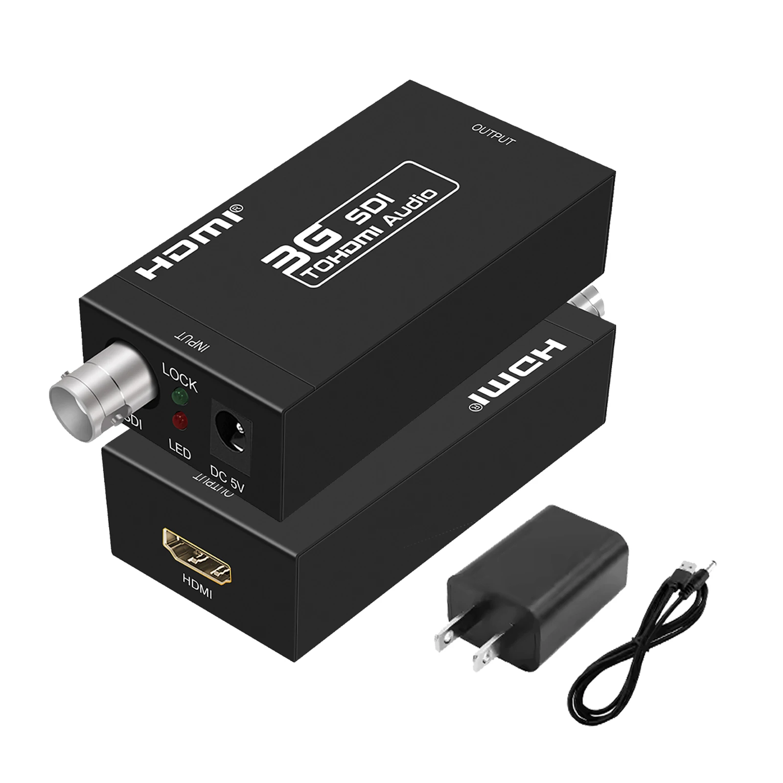 

SDI to HDMI Converter Support 1080p HD-SDI/3G-SDI to Full HD Video Audio Converter, BNC to HDMI Adapter for SDI Camera