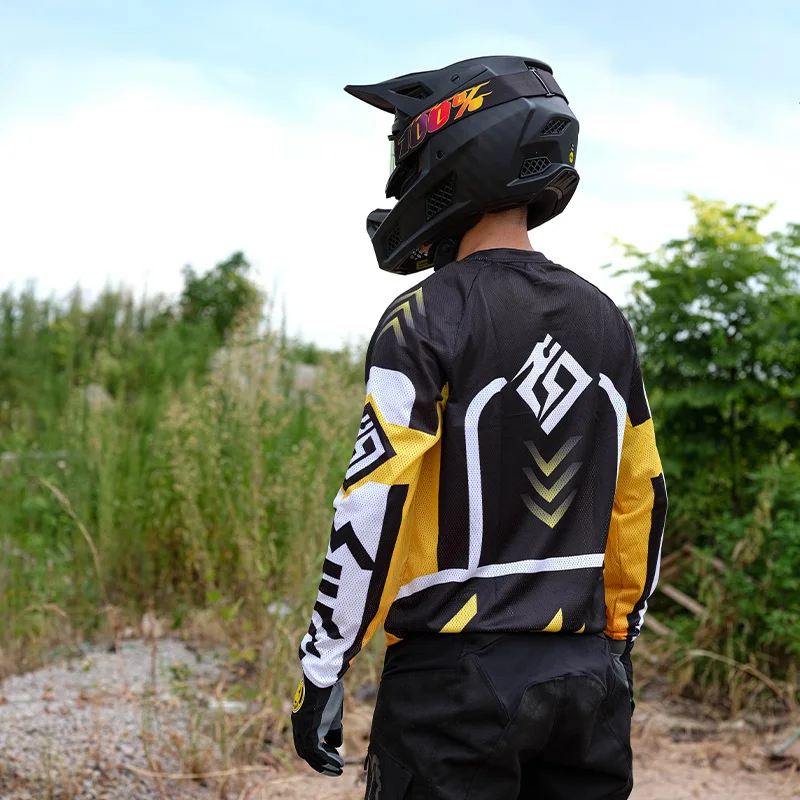 Motorcycle and Car Rally Men's Quick Drying Long Sleeved, Motorcycle Fearless Warrior Riding Clothing Outdoor Riding Clothing