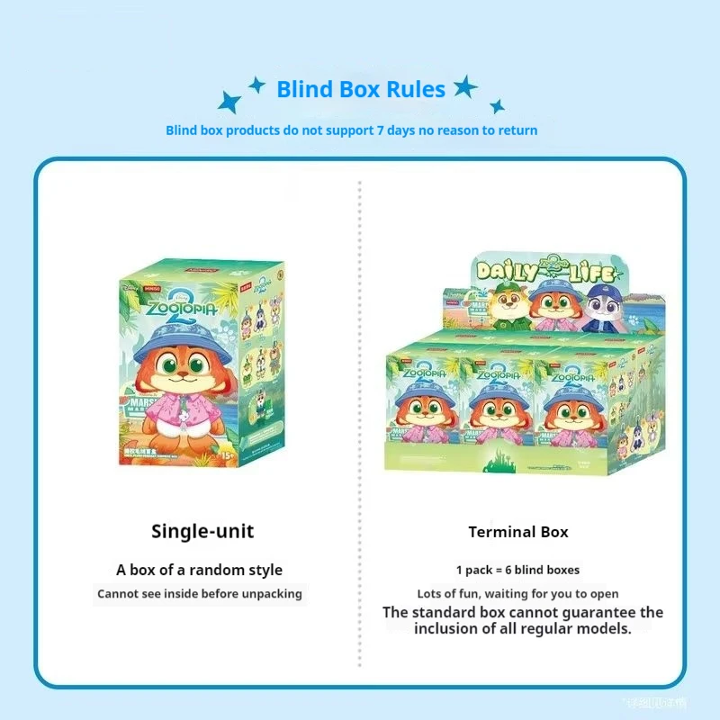 

Виниловая плюшевая глухая коробка Disney Zootopia 2 City Residents-настольный орнамент, игрушка в подарок, подлинная коллекционная модная сюрприз