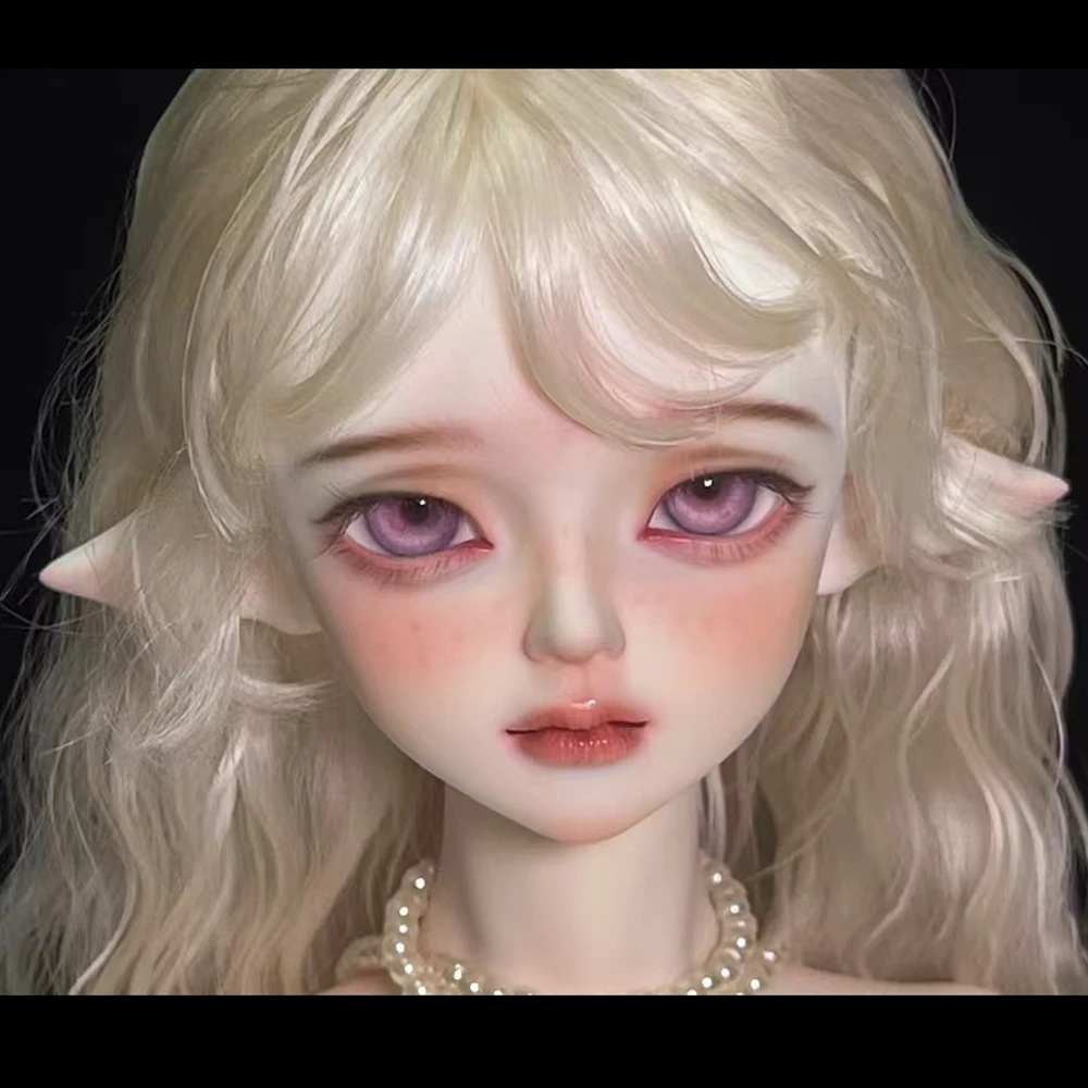 

1/4 BJD Doll Elf Girl Head No Makeup Resin DIY Doll Head Without Makeup Doll Accessories BJD Toys