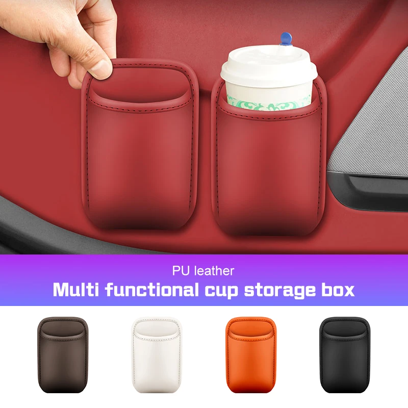 

For BMW X1 X3 X5 X6 X7 1 3 5 6 7 Series G20 G30 G11 F15 F16 G01 G02 Leather Car Cup Holder Storage Box Seat Back Drinks Holder