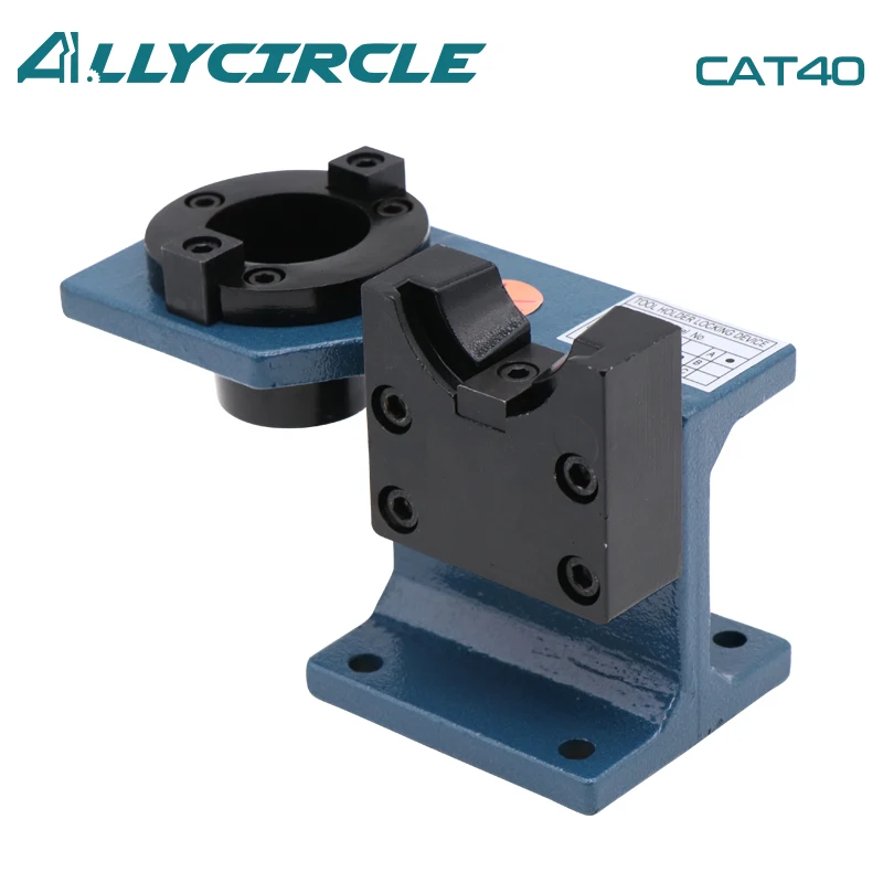 CAT40 Tool Holder Tightening Fixture Body Cast Iron Holder Seat Aluminum Horizontal Vertical Tool Holder Locking Device