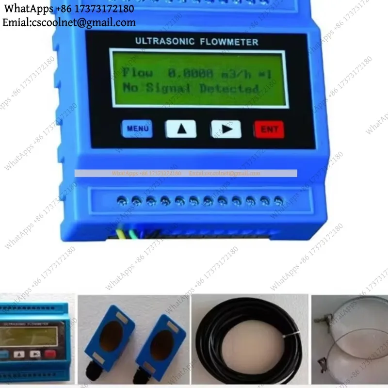 YX2 Digital Ultrasonic Flowmeter Module Sensor Indicator Counter DN15-100 DN50-700mm DN80-2000 DN300-6000 Flow Meter