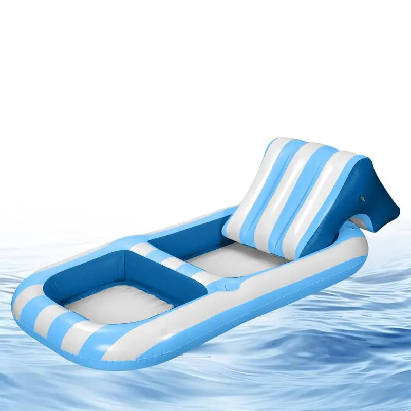 

Inflatable Pool Float Lounger Adult Pool Lounge Floating Chair With Cup Holders Inflatable Pool Floats Adult For Lake Beach Pool