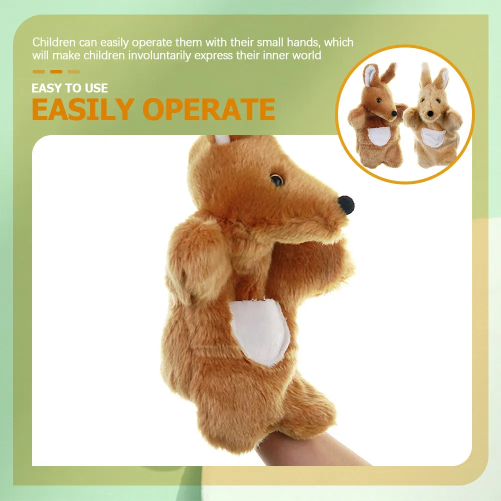 

Набор из 2 реалистичных кукол-животных для рассказывания историй, развивающее шоу-представление для детей и малышей, раннее обучение, ролевые игры