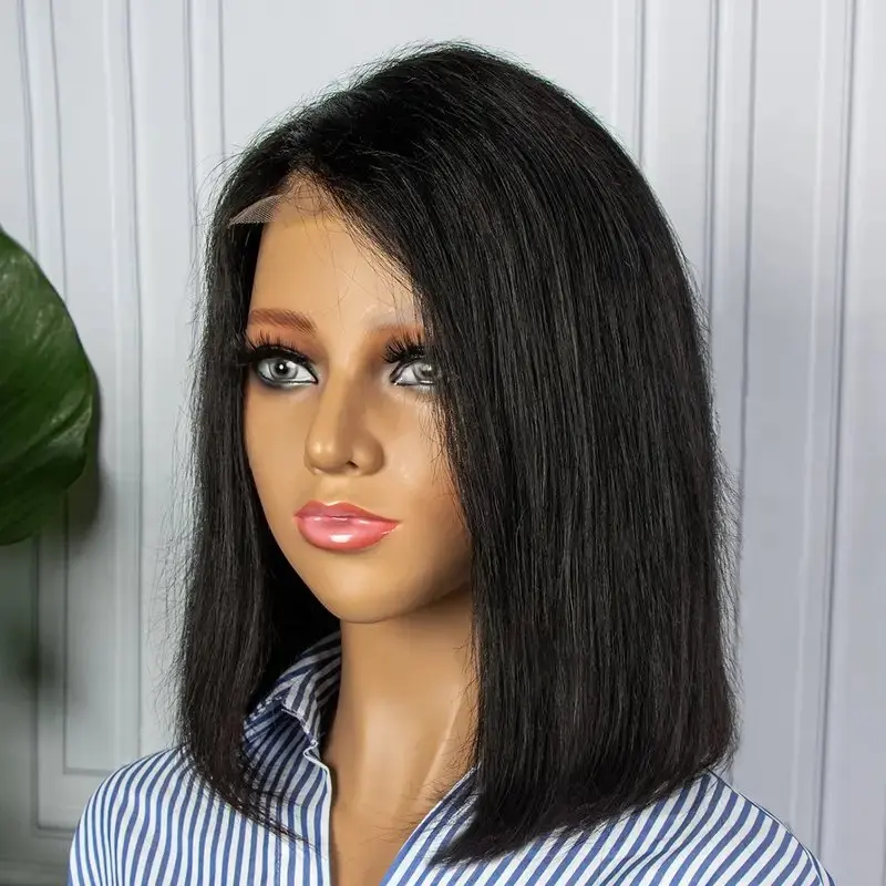 Straight Bob Wig Lace Front Human Hair Wigs For Women Transparent Lace Frontal Wig Wig Human Hair