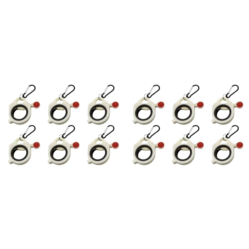 

WFF 12Pcs Fluorescent Cable Tie Organizer Storage Cable Tie Holder Portable Cable Tie Storage Tool