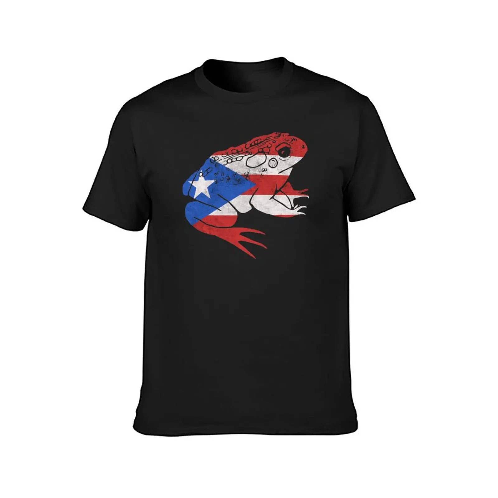 Puerto Rican Frog Flag Patriotic Gifts T-Shirt Aesthetic clothing shirts graphic tees men graphic t shirts