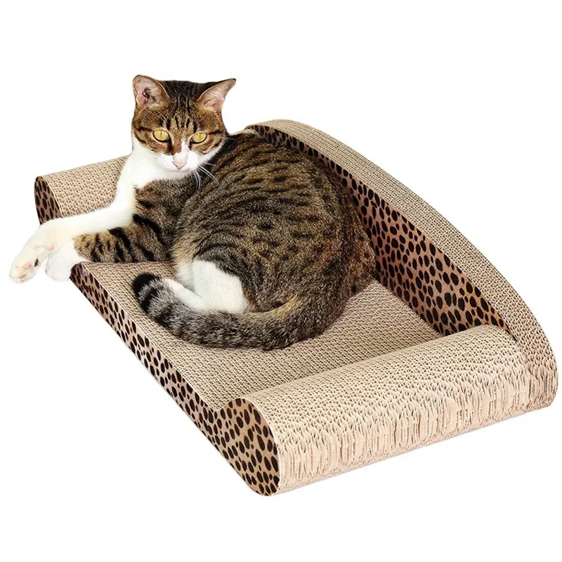 Cat Scratching Board Lounge Furniture Protective Bed 50 Cm Sofa Shape Corrugated Cardboard Cat Scratching Board