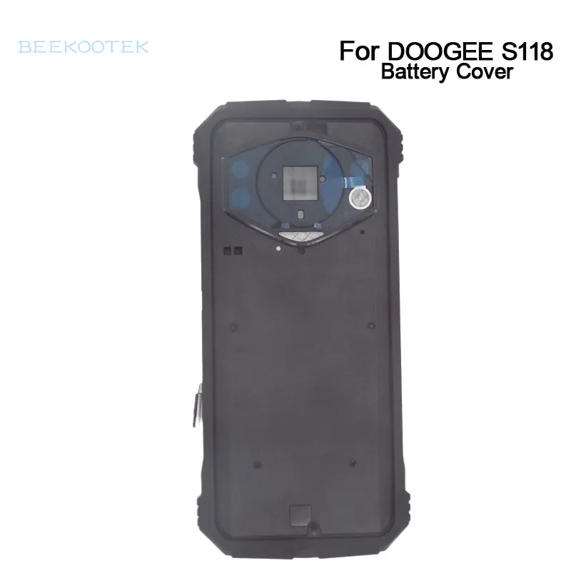 Original DOOGEE S118 Battery Cover Bottom Shell Receiver Fingerprint Button With NFC Antenna Accessories For DOOGEE S118 Phone