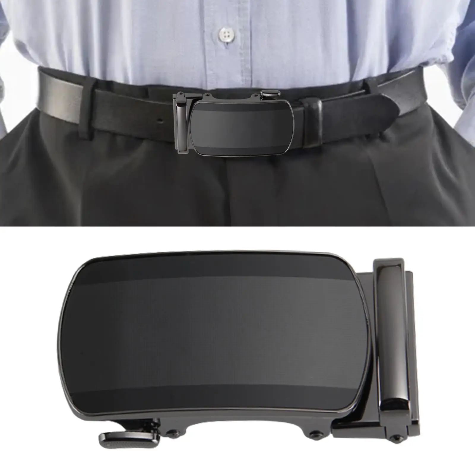 Męska automatyczna klamra do paska ze stopu o szerokości 3,5 cm, zamienna klamra z mechanizmem zapadkowym, akcesoria do pasków, akcesoria do samodzielnego wykonania skórzanych pasków.