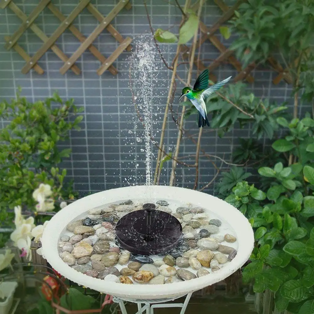 Floating Solar Panel Powered Fountain Outdoor Swimming Pool Pond Bird Bath Decoration Garden Solar Water Fountain Pump