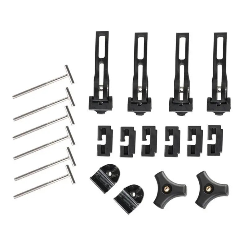 

Крепежный комплект Задний зажим Передний зажим Т-образные болты Аксессуары для жесткого складного тонно пикапа Чехол на кровать