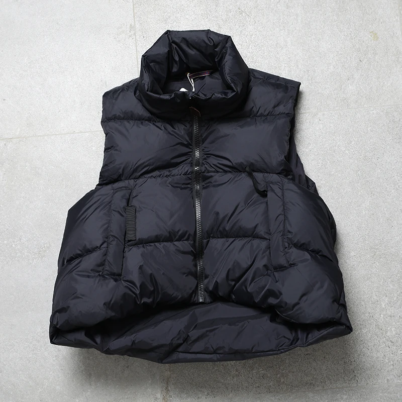 Kapital Double-Sided Wear Printed Multi-ket Couple down Vest Youth Faion Tourist Waterproof Loose Fit Regular Length