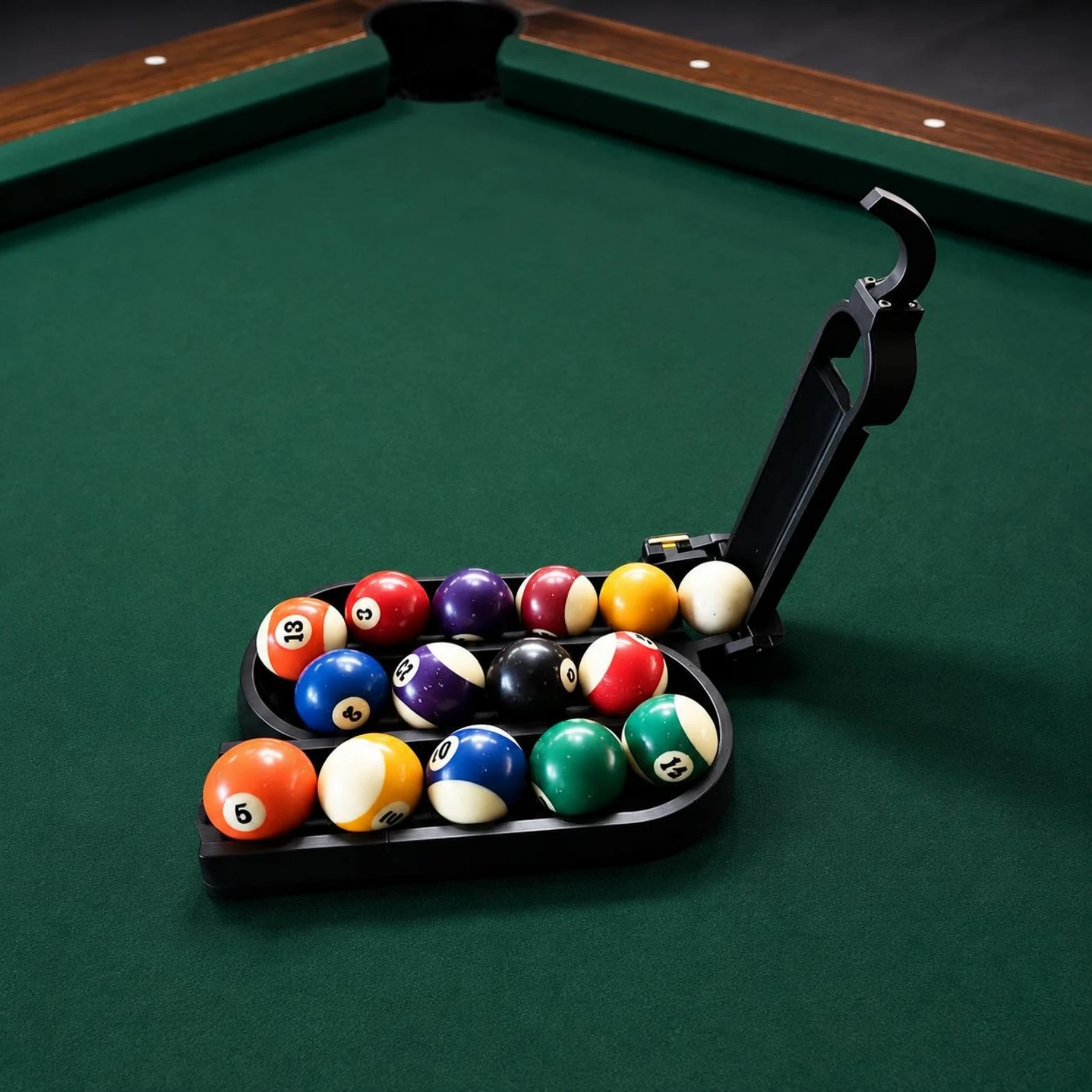 Automatic Billiard Ball Rack Tray Base Foldable Billiard Rack Game Gear Compact Long-Lasting