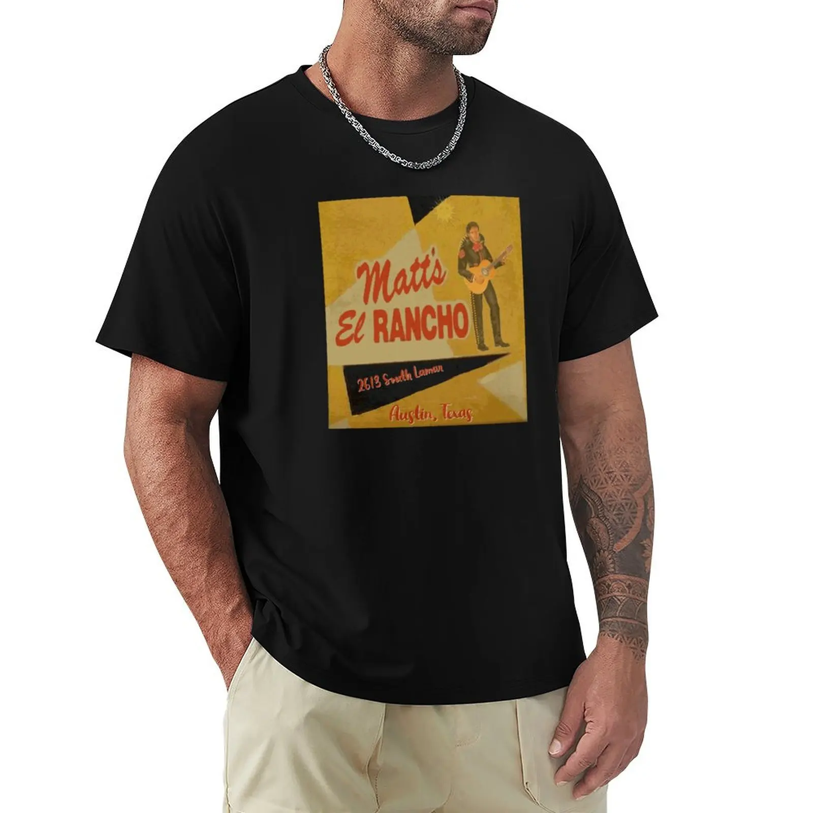 Matt's El Rancho Rest. - Austin, TX (1950s) T-Shirt t shirt custom print T-Shirt