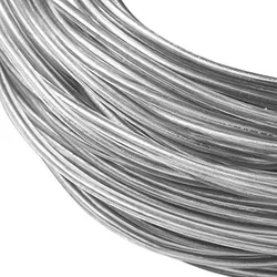 3mm Transparent PVC Plastic Covered Aluminum Wire 100FT Bendable Aluminum Craft Wire for Hair Bows, Shaping Brim Hat Crafts