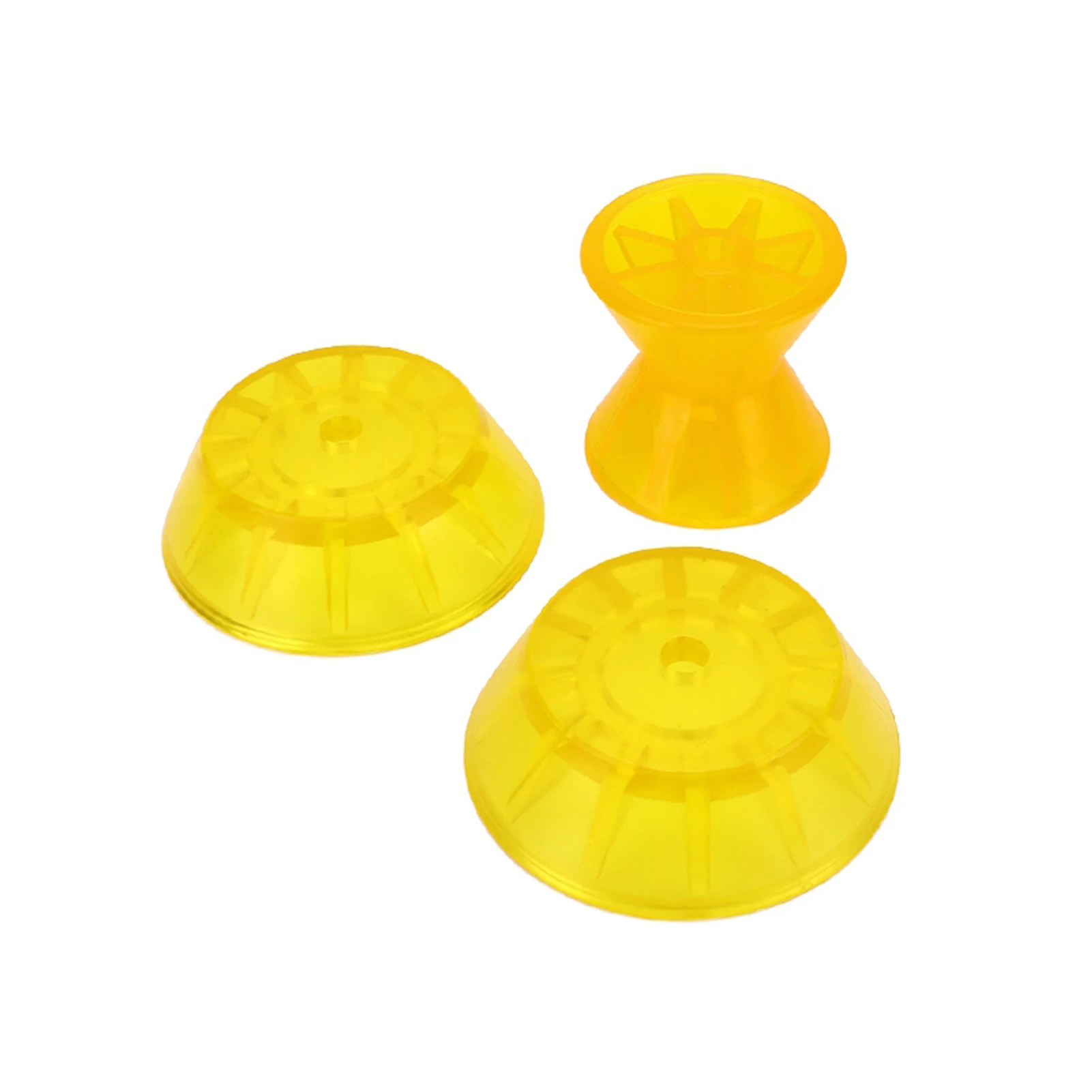 Rullo a forma di prua marina, 3 parti, riduzione dello trascinamento, PVC giallo stampato per rimorchio per camper, barca, camper