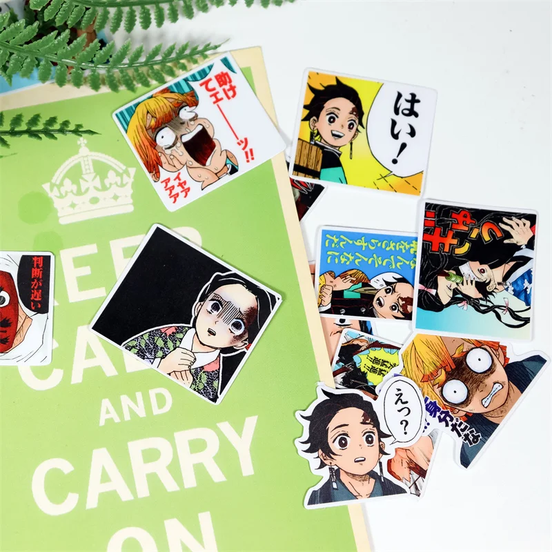 40PCS Anime Stickers DIY Scrapbooking Journal Base Collage Mobile Computer Diary Happy Plan Decoration Stickers