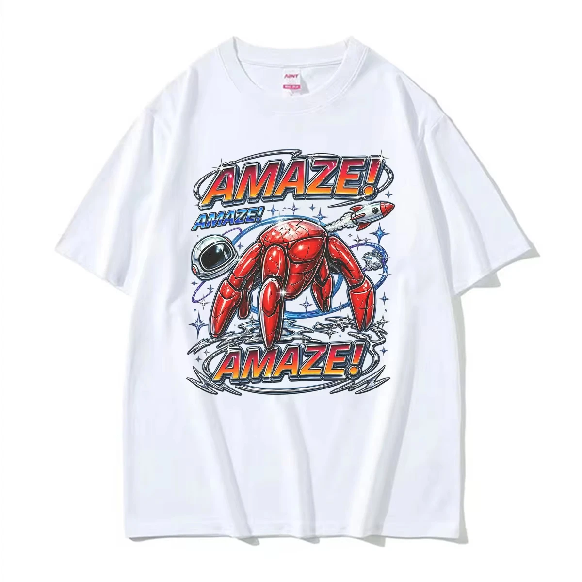 Y2K Rocket Rocky Amaze Meme Funny T-shirts Project Hail Mary Graphic T Shirt Men Women Fashion Kawaii Cute Short Sleeves T-shirt