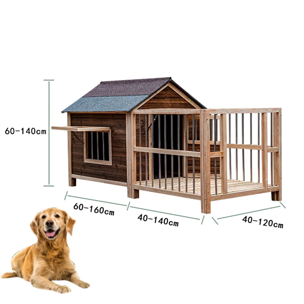 Jaulas para perros de madera Muebles grandes personalizables para jaulas para perros en diferentes tamaños