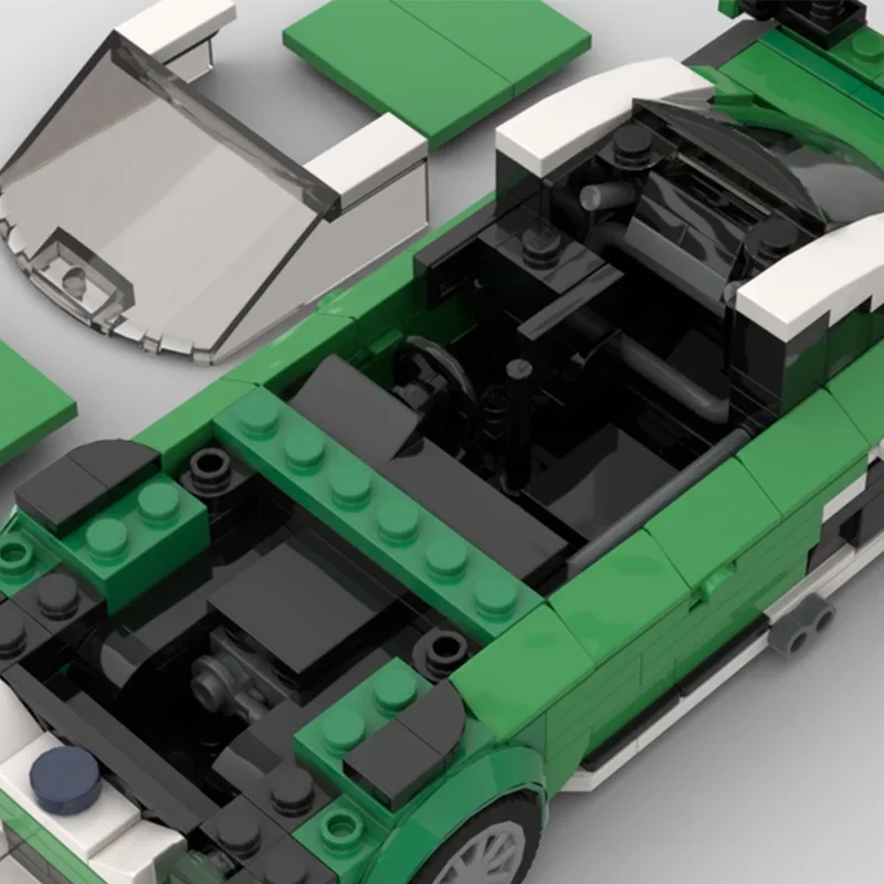 397 pièces MOC Forded Falcon FG supercar bouteille O modèle blocs de construction jouets Architecture assembler cadeaux de noël bricolage créatif enfants