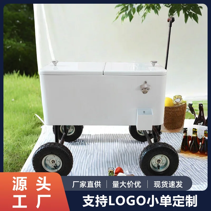 Ведро для напитков, ведро для льда, каретка/прицеп двухслойное ведро для льда