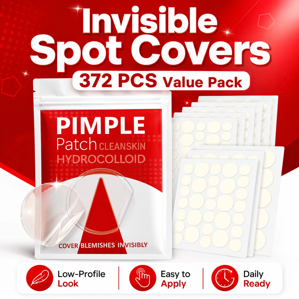 372 Cerotti Idrocolloidali per - Hydrocolloid Acne Patch recensione e prezzo