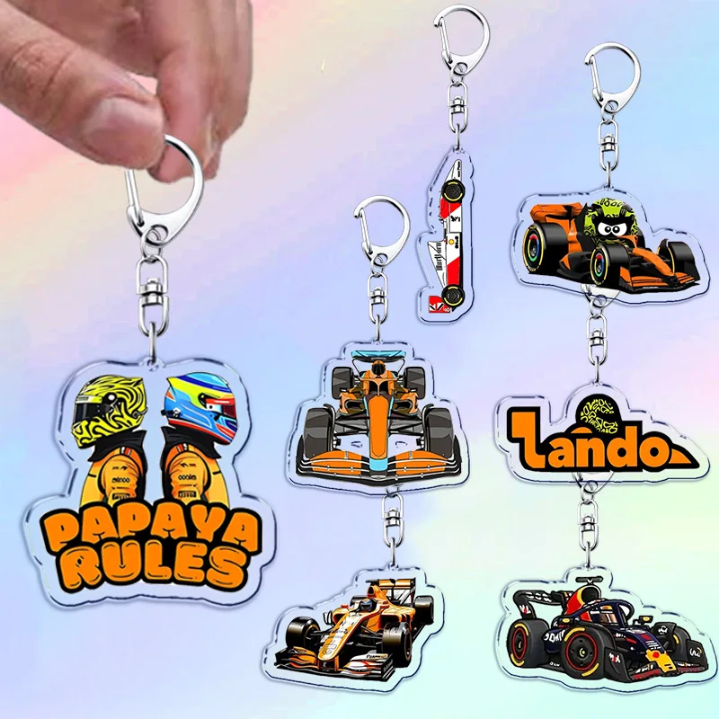 Брелки для автоспорта Fast Furious Racing для аксессуаров, сумка, велосипед, Lando, кулон для водителя, брелок для ключей, ювелирные изделия, подарок для фанатов