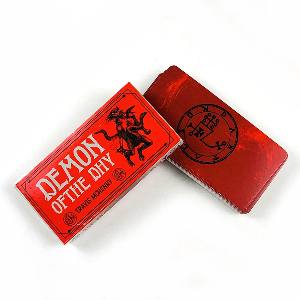 1pc Demon Of The Day Cards A 40pcs Deck English Divination Edition Deck Board Game Oracle Cards Meditation & Party Games