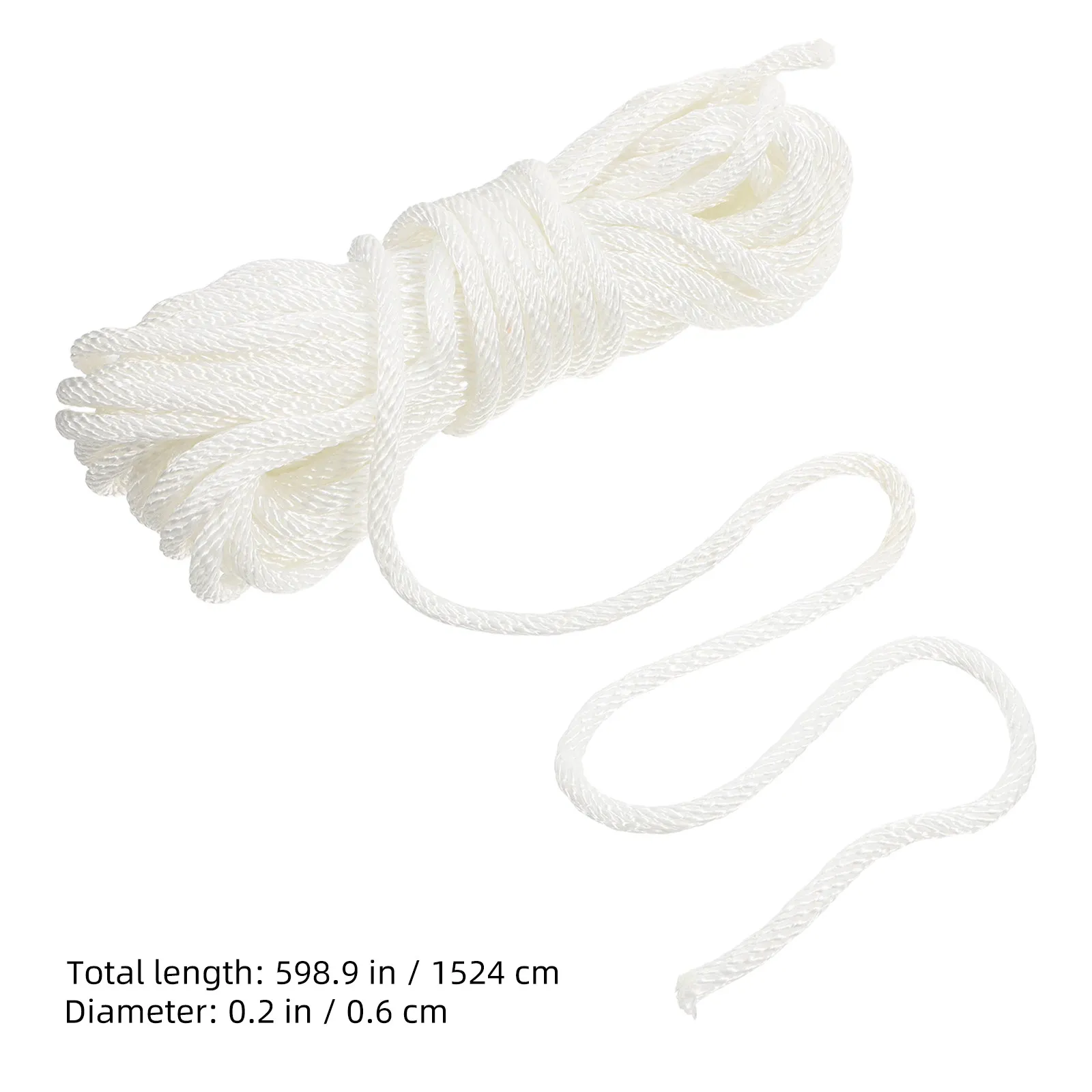 Strong Nylon Braided Flagpole Rope Flexible Resilient Flag Halyard for Outdoor Flag Poles Camping Clothesline Gear Heavy Duty