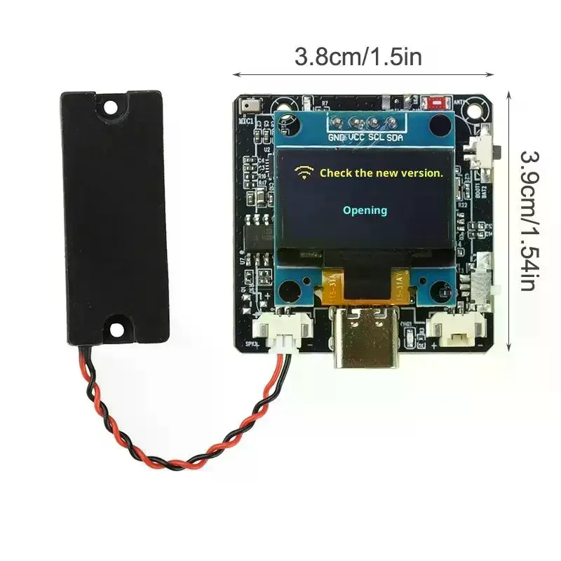 SP32-C3 Development Board AI Dialogue Voice Module AI Voice Sensor Module With 0.96 Inch Screen For Deepseek/Xiaozhi